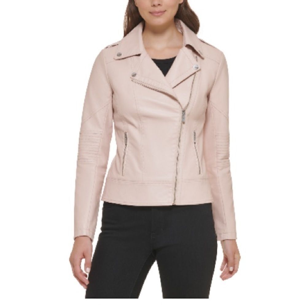 Womens Guess Faux Leather Motorcycle
Jacket size L, women’s leather jacket